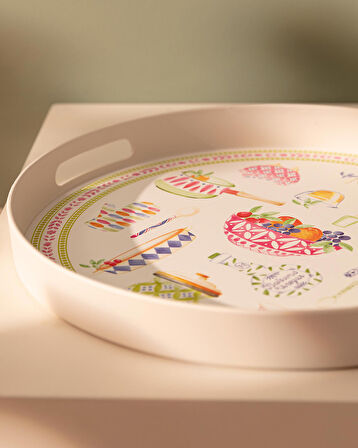 Madame Coco Cuisine Yuvarlak Tepsi