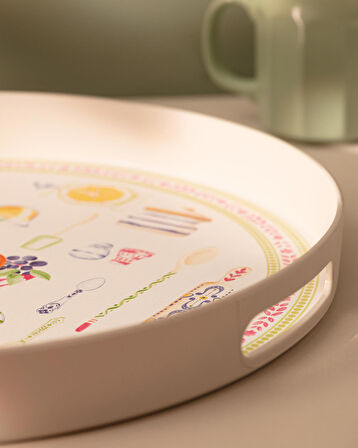 Madame Coco Cuisine Yuvarlak Tepsi