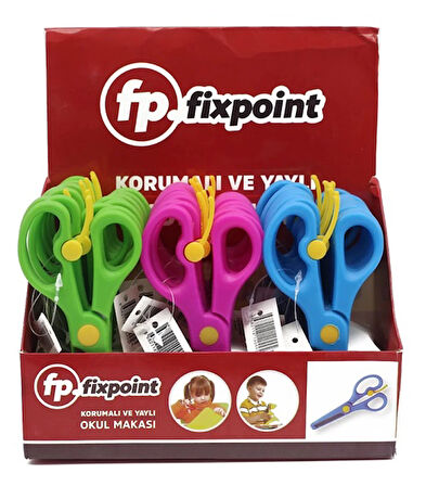 Fixpoint Okul Makası Korumalı Yaylı - 5 adet