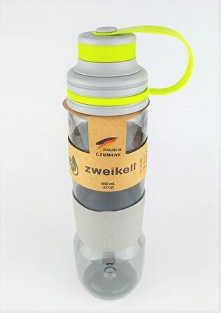 Zweikell Sport Citron 650 Ml Sarı Tritan Suluk