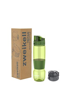 Zweikell Camry Switch Military Green Bpa İçermez 650 Ml Tritan Suluk Yedek Kapak Hediyeli