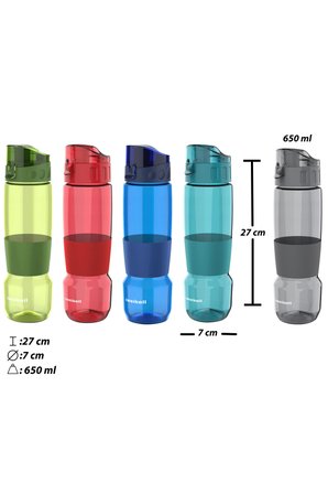 Zweikell Camry Switch Lavander Bpa İçermez 650 Ml Tritan Suluk Yedek Kapak Hediyeli