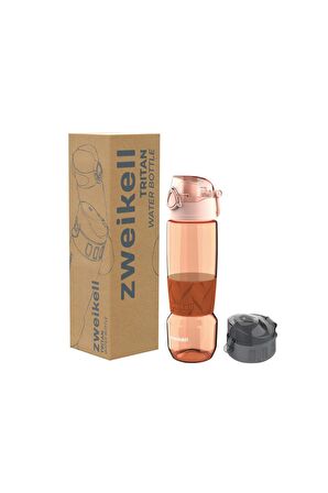 Zweikell Dıego Switch Rose Bpa İçermez 650 Ml Tritan Suluk Yedek Kapak Hediyeli