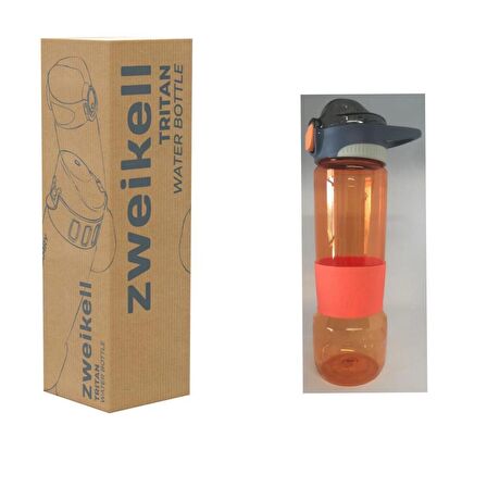 Zweikell Trans Flame Orange 650 Ml Turuncu Tritan Suluk