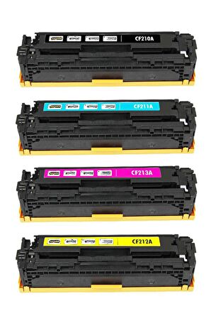 Ekoset hp 131A uyumlu Muadil Toner Kartuş 4 renk CF210A-CF213A uyumlu