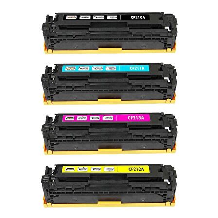 Ekoset hp Pro M276 M251 uyumlu 4 renk Muadil Toner CF210A/HP131A uyumlu
