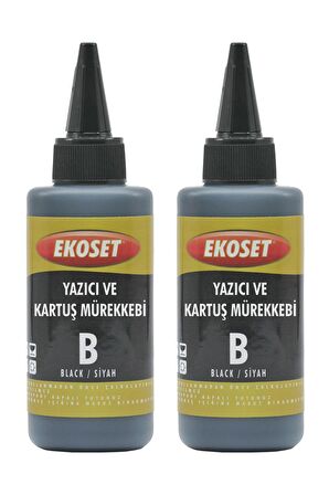Ekoset Brother uyumlu Mürekkep 200ml Siyah 2x100
