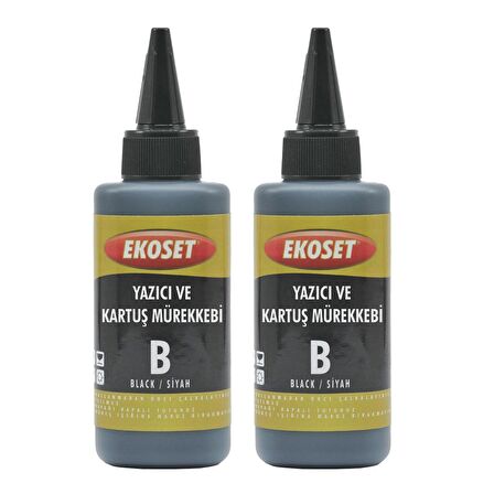 Ekoset hp 650 hp 651 hp 652 uyumlu Siyah Mürekkep 200ml