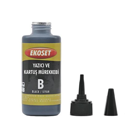 Ekoset hp uyumlu Siyah Mürekkep 200ml 2x100ml