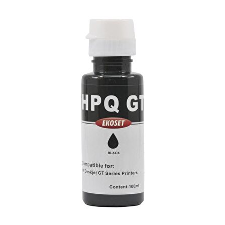 Ekoset hp GT51, GT53, 30, 32 Uyumlu Siyah Mürekkep 100ml