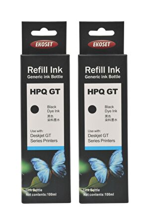 Ekoset hp Smart Tank 515 uyumlu Siyah mürekkep 100ml 2'li set