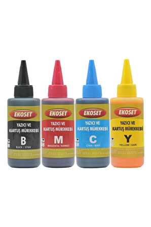 Ekoset hp Smart Tank 515 uyumlu mürekkep 4 renk 100 ml