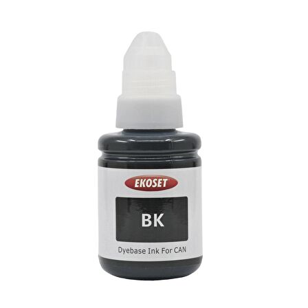 Ekoset Canon Tanklı yazıcılar için uyumlu Siyah mürekkep 135 ml GI-490 uyumlu