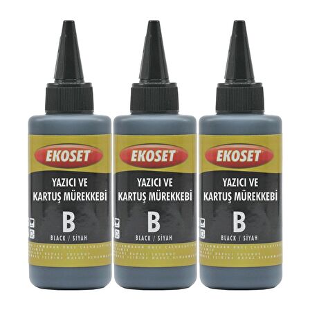 Ekoset Canon G1411 G2411 G3411 G4411 uyumlu Siyah mürekkep 300ml