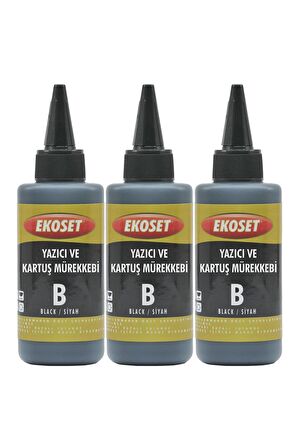 Ekoset Canon G1411 G2411 G3411 G4411 uyumlu Siyah mürekkep 300ml