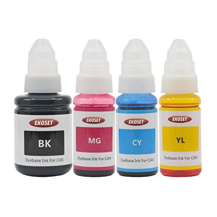 Ekoset Canon Pixma G2411 uyumlu mürekkep 4 renk