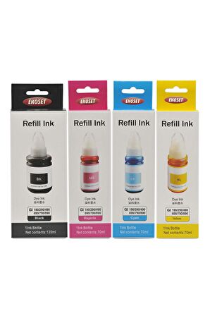 Ekoset Canon Pixma G2411 uyumlu mürekkep 4 renk