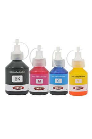 Ekoset Brother BT6000, BT5000 uyumlu mürekkep 4 renk