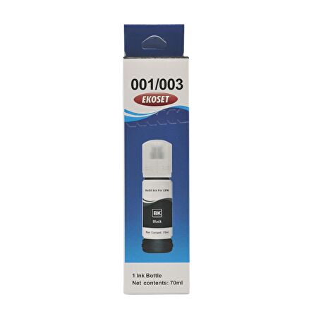 Ekoset Epson EcoTank L3110 Siyah Muadil Mürekkep 70ml 103 serisi