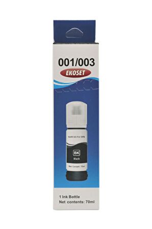 Ekoset Epson EcoTank L3150 Siyah Muadil Mürekkep 70ml 103 serisi