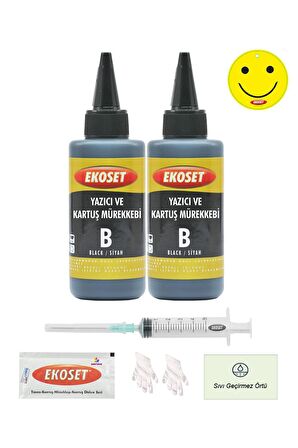 Ekoset hp 45 uyumlu Mürekkep 200 ml Plotter Mürekkebi