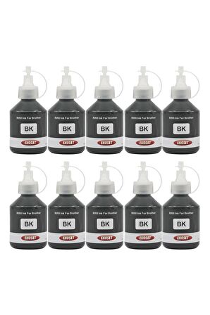 Ekoset Brother DCP T300 T310 T500w T510w uyumlu Siyah Mürekkep 100ml 10 adet