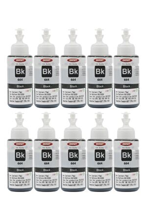 Ekoset Epson L1300 L3050 L3060 L3070 Siyah Muadil Mürekkep 70ml 10 adet