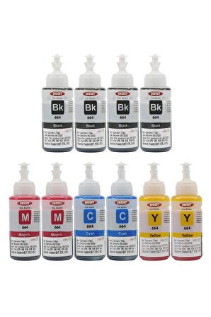 Ekoset Epson L300 L310 L355 L365 L382 L386 Renkli Muadil Mürekkep 70ml 10 Adet