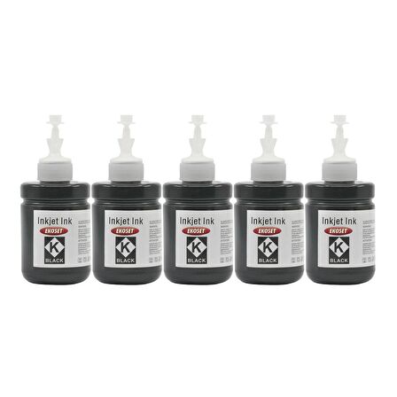 Ekoset Epson Workforce M100 M105 M200 Uyumlu Muadil Mürekkep 140ml 5'li set