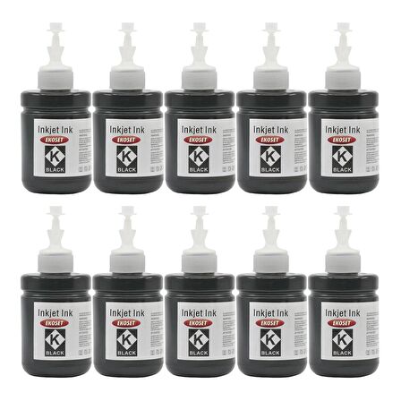 Ekoset Epson L605 L655 L1455 uyumlu Siyah Muadil Mürekkep 10lu set 140ml