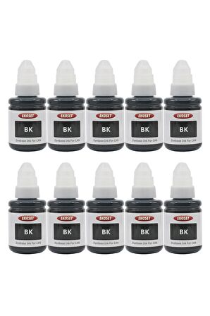 Ekoset Canon G2400 G2410 G2411 G2415 uyumlu Siyah Mürekkep 135ml 10 adet