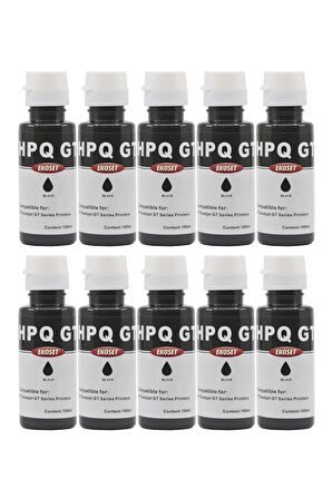 Ekoset hp ink Tank 115 315 415 Uyumlu Siyah Mürekkep 10 adet