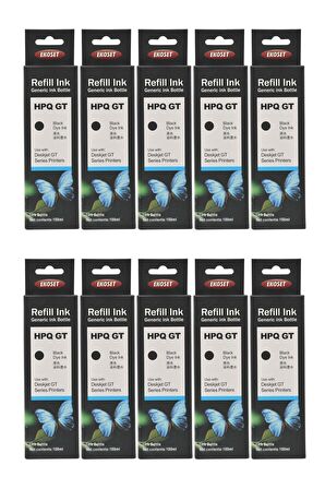 Ekoset hp ink Tank 115 315 415 Uyumlu Siyah Mürekkep 10 adet