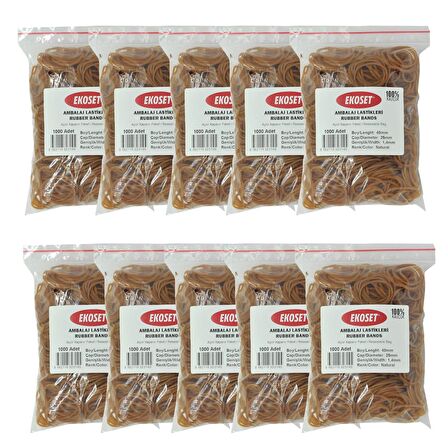 Ekoset 40mm Paket Ambalaj Maydanoz Para Lastiği 10.000 Adet