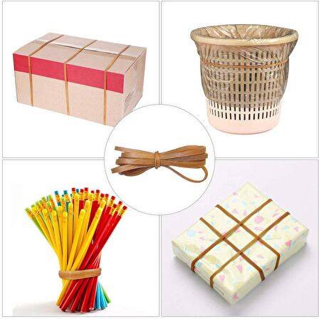 Ekoset 150x5mm Geniş Kauçuk Paket Ambalaj Kasa Lastiği 500 Adet