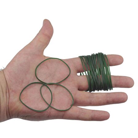 Ekoset Yeşil Paket Ambalaj Para Lastiği 70mm 10.000 Adet