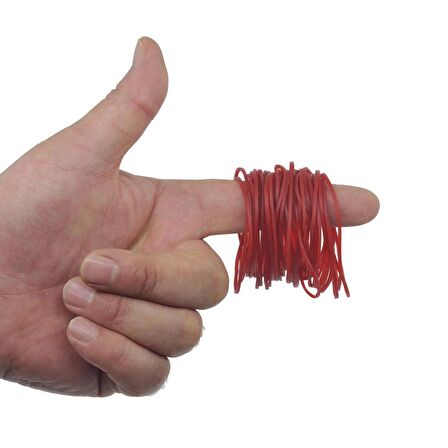 Ekoset Kırmızı Paket Ambalaj Para Lastiği 70mm 5.000 Adet