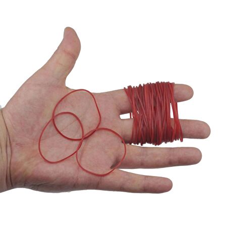Ekoset Kırmızı Paket Ambalaj Para Lastiği 70mm 10.000 Adet
