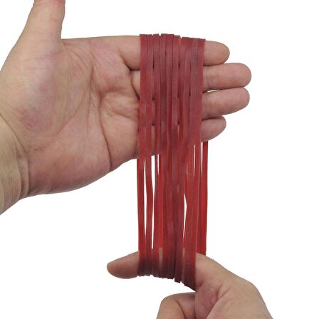 Ekoset 180x4mm Kauçuk Paket Ambalaj Lastiği Kırmızı 1.000 Adet