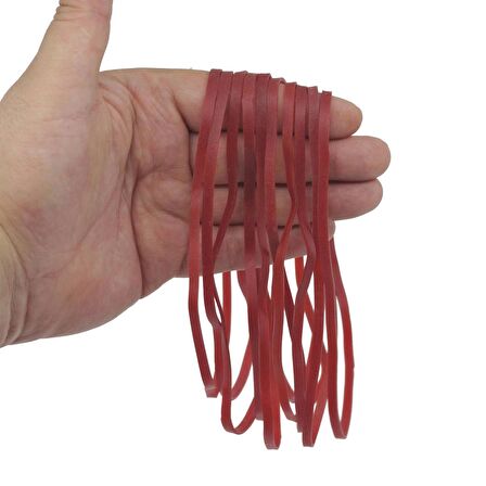 Ekoset 180x4mm Kauçuk Paket Ambalaj Lastiği Kırmızı 1.000 Adet