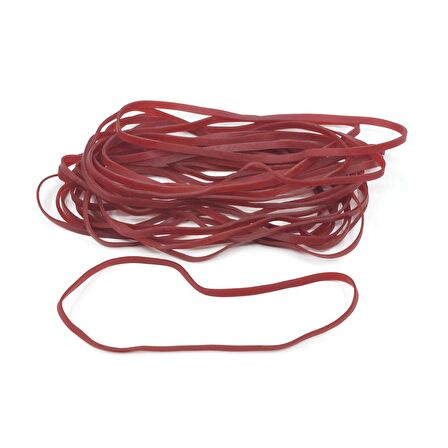 Ekoset 180x4mm Kauçuk Paket Ambalaj Lastiği Kırmızı 1.000 Adet