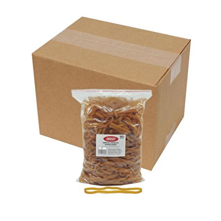 Ekoset 180mmx5mm Geniş Kauçuk Paket Ambalaj Lastiği 12Kg Koli (180x5)