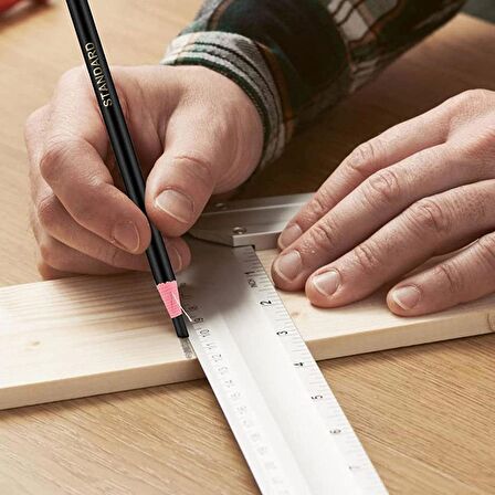 Ekoset Standart China Marker İpli Kalem Silinebilir İşaretleme Kalemi Mavi 24 Adet 