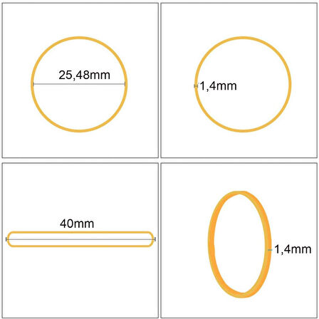 Toptan Maydonoz Lastiği Küçük Boy 40mm 12 Kg