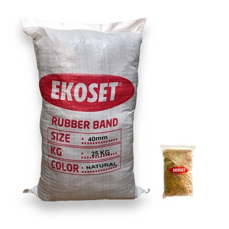 Kauçuk Paket Lastiği Küçük Boy 40mm 25 Kg