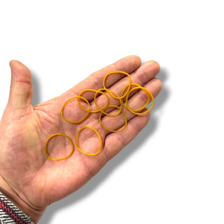 Kauçuk Paket Lastiği Küçük Boy 40mm 3 Bin Adet Natural Renk