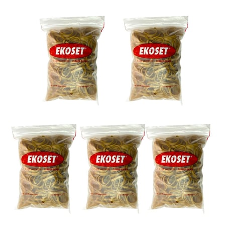 Kauçuk Geniş Paket Lastiği 50x5mm 500 Gram 5li Paket