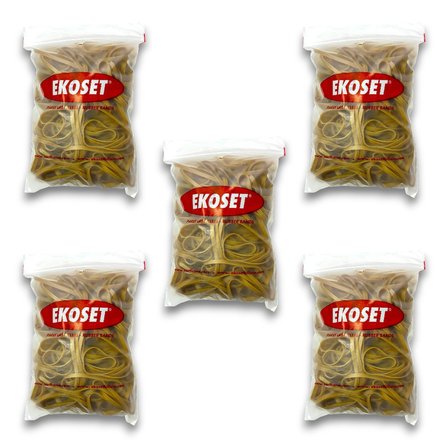 Kauçuk Kalın Paket Lastiği 100x5mm 500 Gram 5li Paket