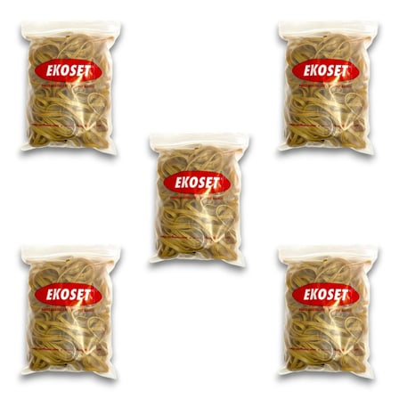 Kauçuk Kalın Paket Lastiği 180x6mm 500 Gram 5li Paket