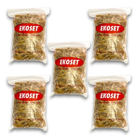 Kauçuk Büyük Boy Paket Lastiği 220x5mm 500 Gram 5li Paket